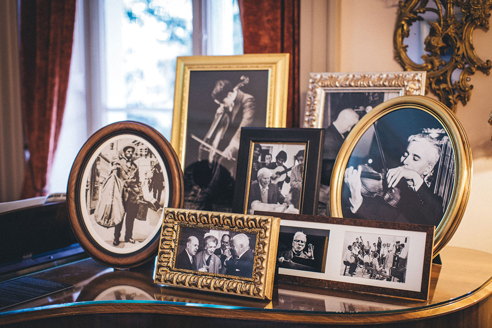 Photographs and mementos from the Manoir part of the museum